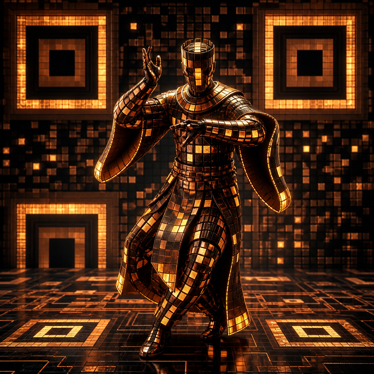 Original Ember Sentinel artwork before QR engineering