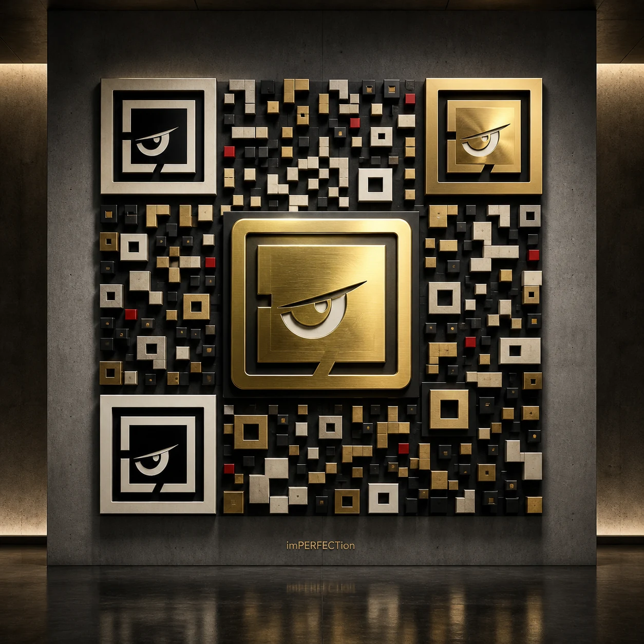 Gallery Eye gold imPERFECTion QR concept