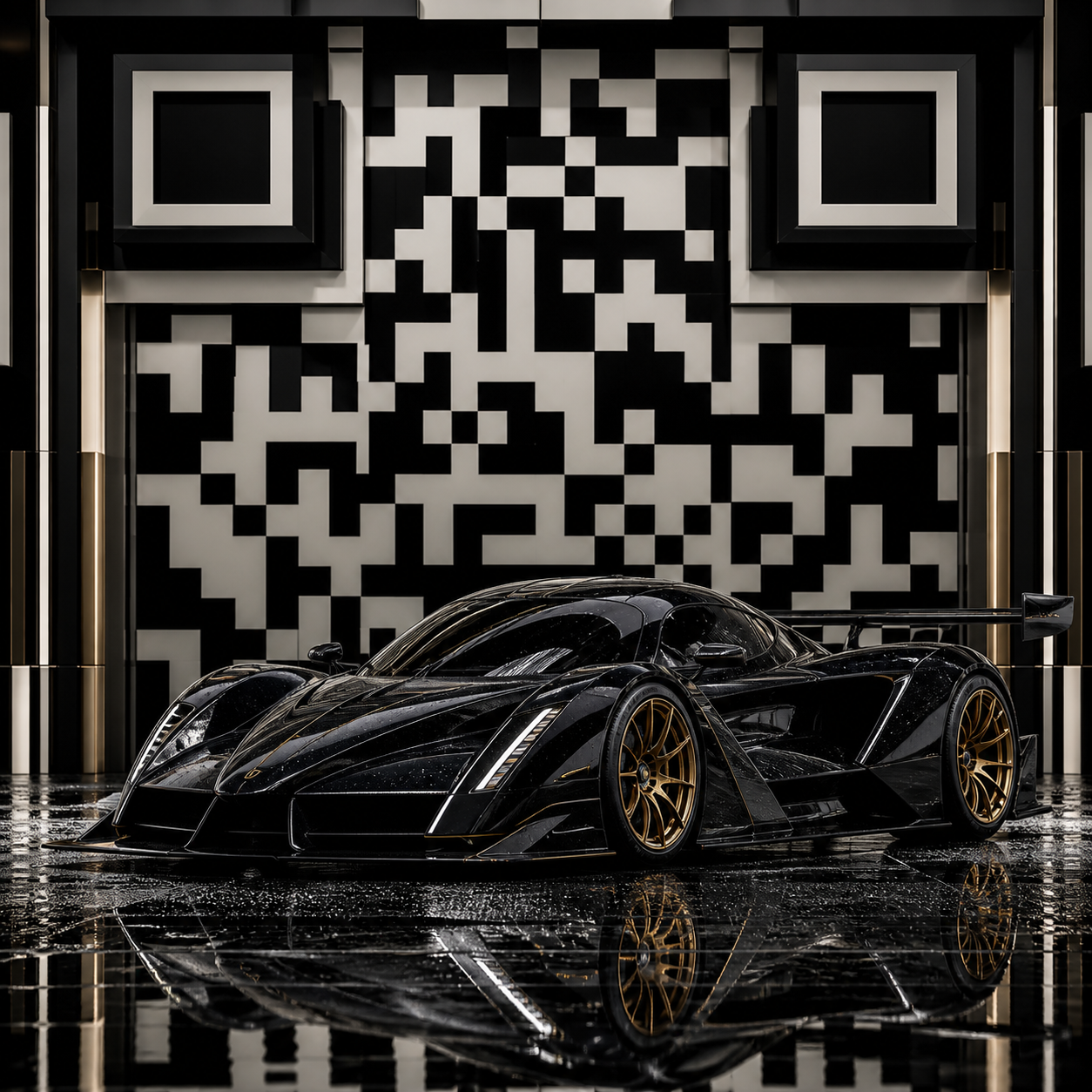 Original Obsidian Velocity artwork before QR engineering